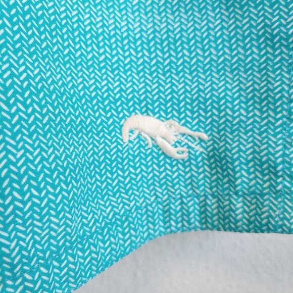 Ted Baker Men's Preppy Beach Vacation Chevron Swim Trunks Sz 3/Medium - Picture 4 of 9